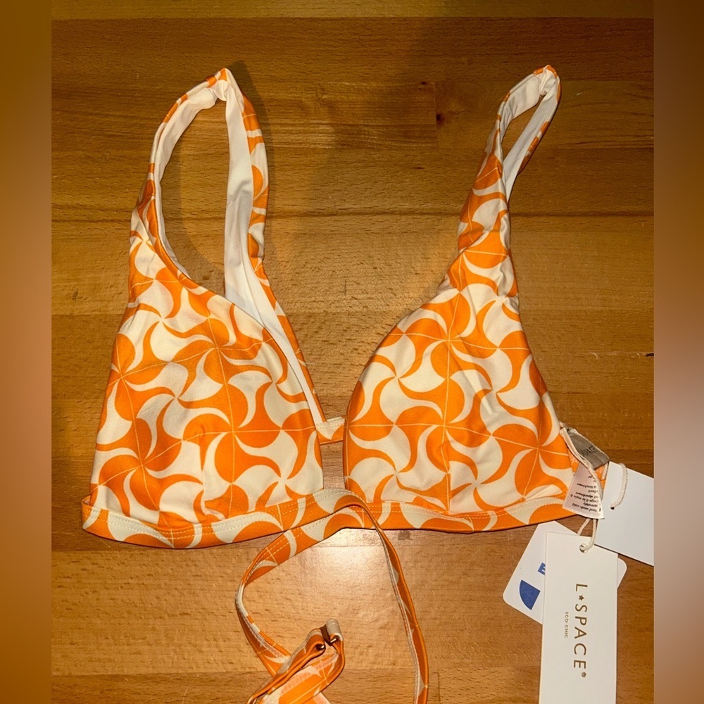 L*Space Eco Chic Econyl Avery Bikini Top Size L - Picture 2 of 6